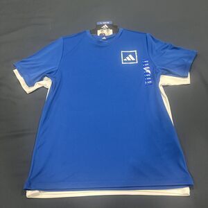 Adidas  NWT 2-Pack Tee, Size Large  (14/16), Short Sleeve,  White and Blue- 035
